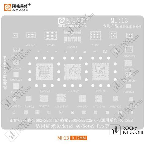 Mi Ic Reballing Plate Stencil Rocky Telecom