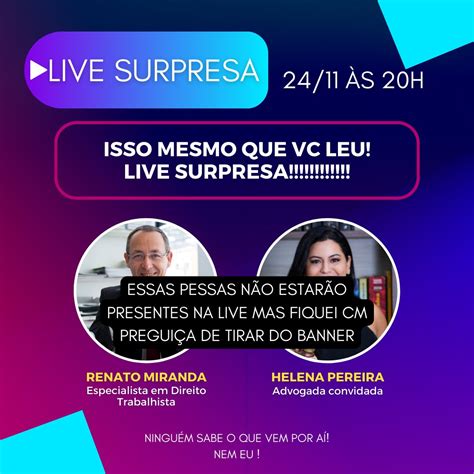 Jenny Prioli On Twitter Hoje Live Surpresa Tema Surpresa As