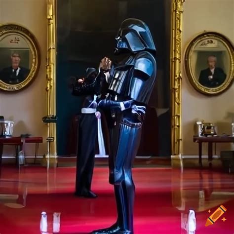 Obama Playing Dart With Darth Vader In The White House Protected By