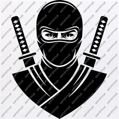 Ninja Svg File Japanese Ninja Svg Ninja Clip Art Vector Graphics