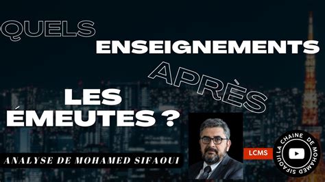 Quels Enseignements Apr S Les Meutes Urbaines De Juin Youtube