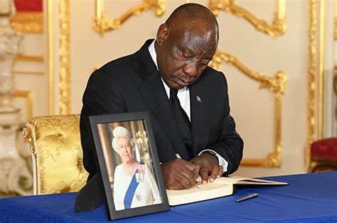 Ramaphosa Signs Book Of Condolence Will Return To Sa After Queens