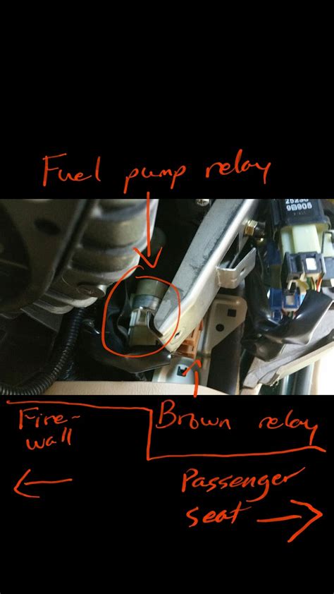 03 05 How To Replace Fuel Pump Relay Or Just Locateunplug Subaru Forester Owners Forum