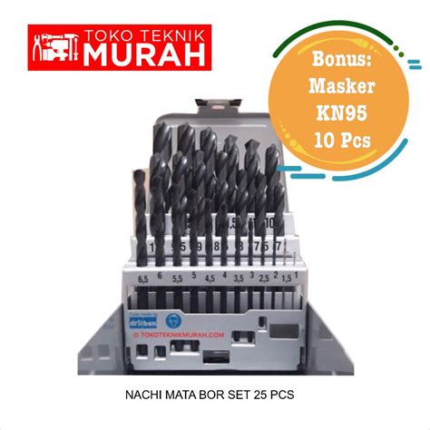 Jual Nachi Mata Bor Besi Set Mm Pcs Drill Bits Mm Pcs