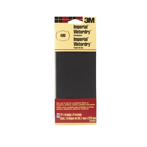 3m Imperial Wetordry 3 2 3 In X 9 In 400 Grit Sandpaper 10 Pack Case Of 18 5920 18 Cc The