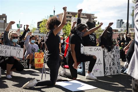 Calgary community rallies to peacefully protest police brutality - The
