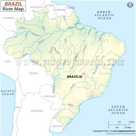 Brazil River Map