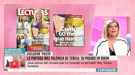 Telecinco Terelu Campos responde en Fiesta a las críticas de su posado en bikini He