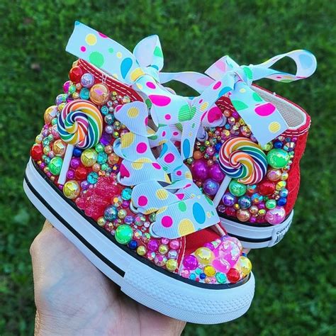 Personalized Candy Converse Genuine Real Converse Brand Polka Dot