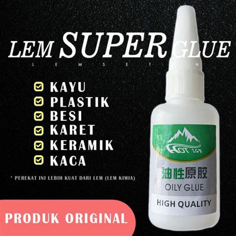 Lem Setan Super Glue Lem Serbaguna Cairan Perekat Kuat Lazada Indonesia