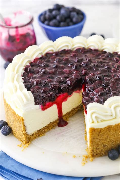 Easy No Bake Blueberry Cheesecake Life Love Sugar