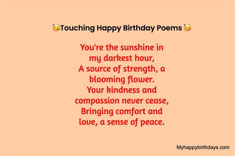 45 Touching Birthday Poems To Brighten Your Birthday