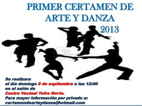 Primer Certamen De Arte Y Danza Ppt Descarga Gratuita