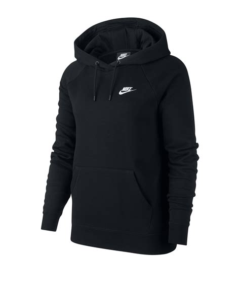 Nike Club Fleece Hoody Damen Schwarz F010 Lifestyle Freizeitbekleidung