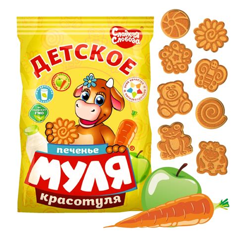 Детское печенье Сладкая Слобода "Муля Красотуля" | отзывы