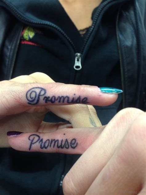 54 Likeable Promise Finger Tattoos - Tattoo Designs – TattoosBag.com