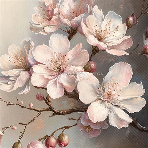 Painted Cherry Blossom Digital Backdrop Blush Squijoo