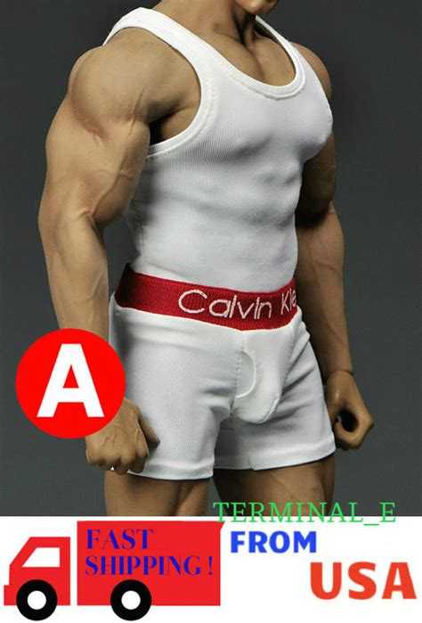 Men Tank Top Underwear Set White For Phicen M Hot Toys Male Figure Usa Ebay