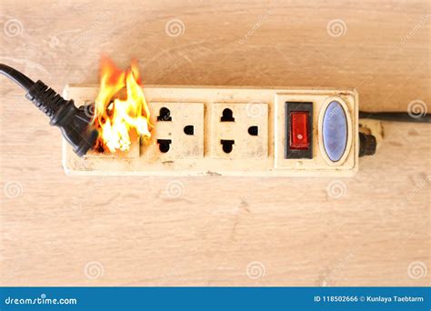 Electricity short circuit. stock photo. Image of safety - 118502666