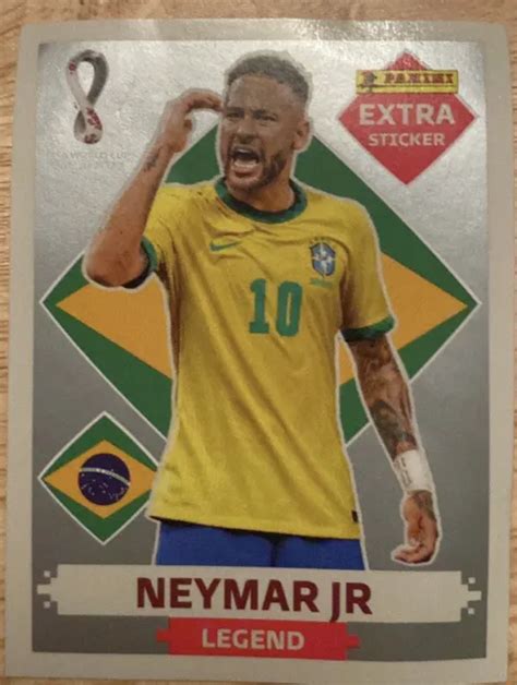 Panini Fifa World Cup Qatar 2022 Extra Sticker Neymar Jr Legend