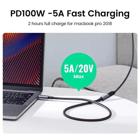 ᐉ Кабель UGREEN US372 Thunderbolt 3 Type-C to Type-C 0,5 м (80810 ...