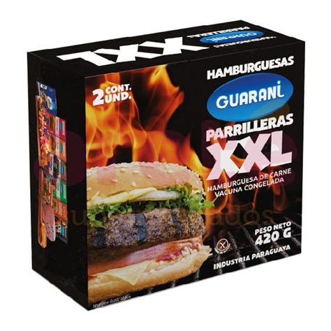 GUARANI HAMBURGUESA PARRILLERA XXL X 2 12