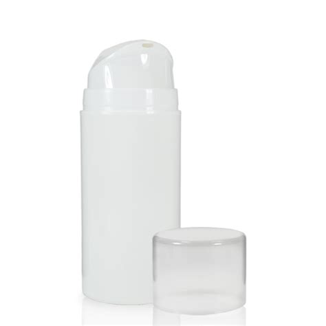 100ml White Airless Pump Bottle Ideon Packaging 0161 367 1411