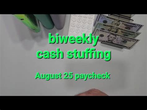 Cash Stuffing Saturday August Paycheck Variable Expenses Made My