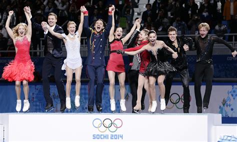 Russia Wins Team Figure Skating 1st Gold Of Sochi