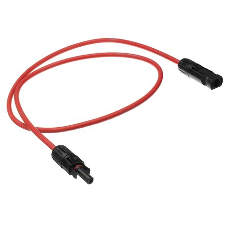 12 Awg 1 Meter Solar Panel Extension Cable Wire Blackred With Mc4 Connectors