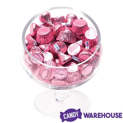 Hershey S Kisses And Reese S Peanut Butter Cups Miniatures Bulk Candy Pink 31 Ounce Bag