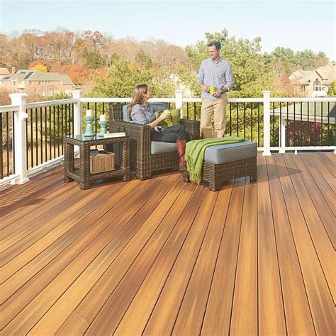 Fiberon Concordia Horizon Composite Decking Board The Home Depot