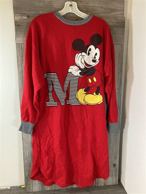 Womens Mickey Mouse Nightshirt Nightgown Disney Stor Gem