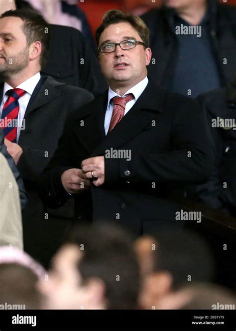 Alex Ferguson's son Jason in the stands Stock Photo - Alamy