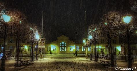 Val D Oise Pontoise Photo La Gare New Look Sous La Neige