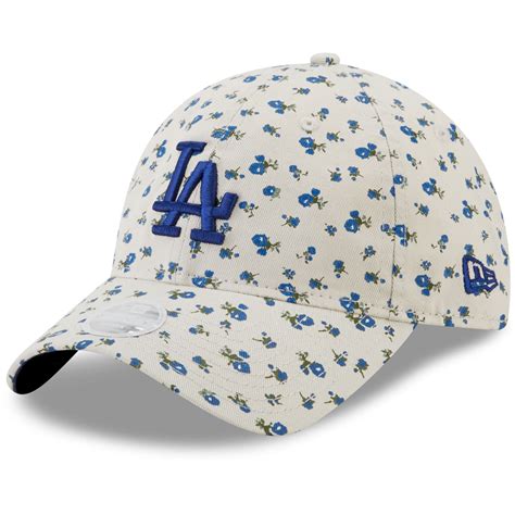 Womens Los Angeles Dodgers New Era Cream Floral 9twenty Adjustable Hat