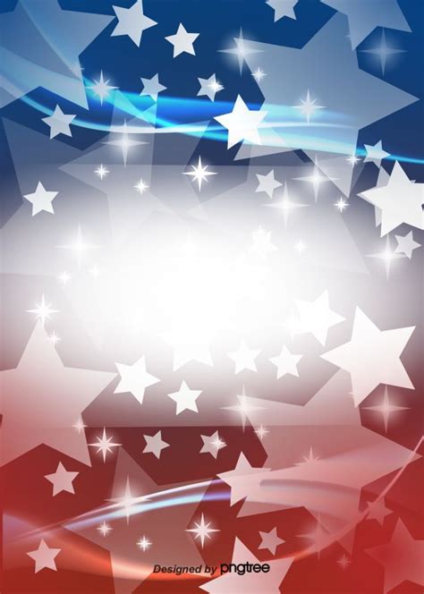 Gradual Shining Star Red And Blue American Flag Background Wallpaper ...