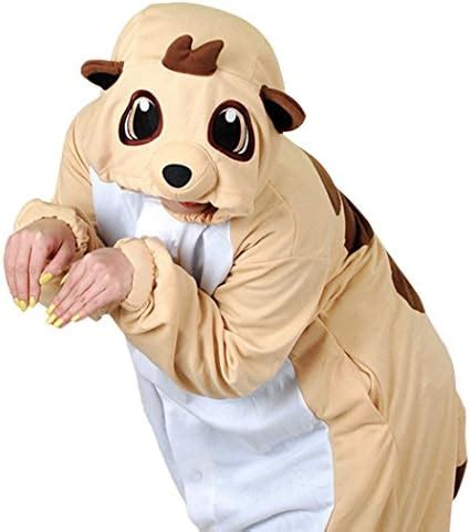 wotogold Tier Erdmännchen Pyjama Unisex Erwachsene Cosplay Kostüme