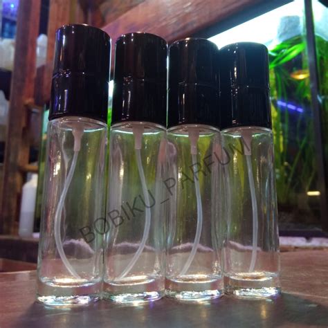 Jual BOTOL PARFUM SPRAY 15ML HM BLACK GARIS NEW PER 6 PCS Shopee