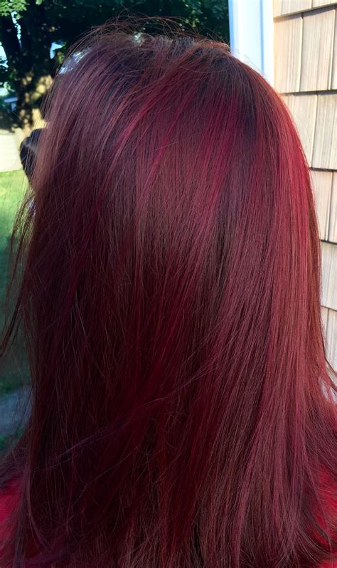 Vibrant red color wella color touch | Red hair color, Hair color, Color ...