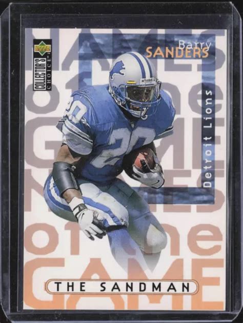 1997 COLLECTOR S CHOICE Barry Sanders Detroit Lions EUR 2 53 PicClick FR