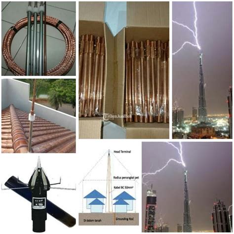 Penangkal Petir Elektrostatis Radius Meter Murah Lengkap Di Bogor