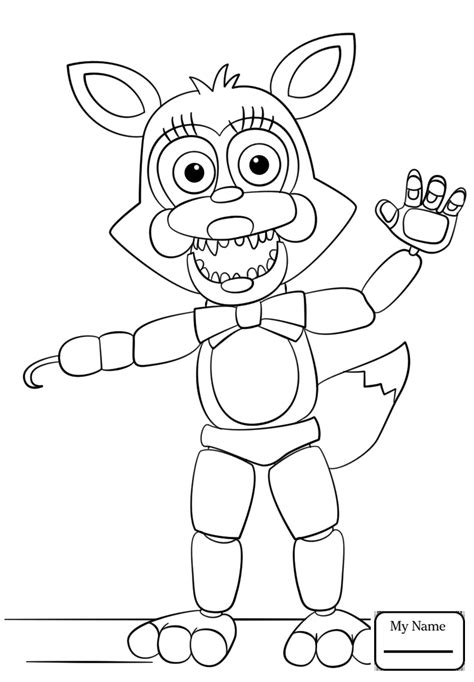 Freddy Fazbear Coloring Page At Free Printable