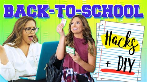 Back To School Life Hacks Diys Giveaway Closed Youtube