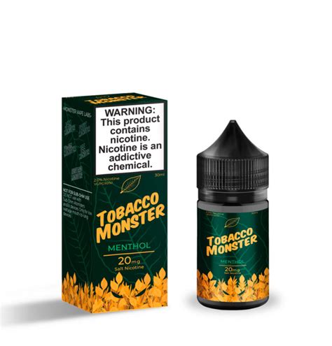 Líquido Salt Tabaco Monster Menthol Chile Vapo