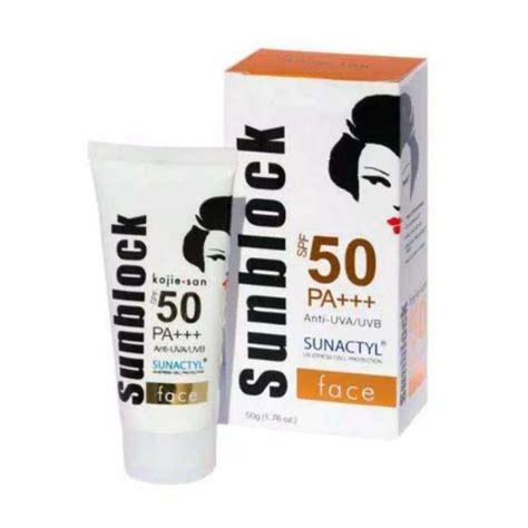 Jual Kojie San Sunscreen Spf Pa Face Gr Shopee Indonesia