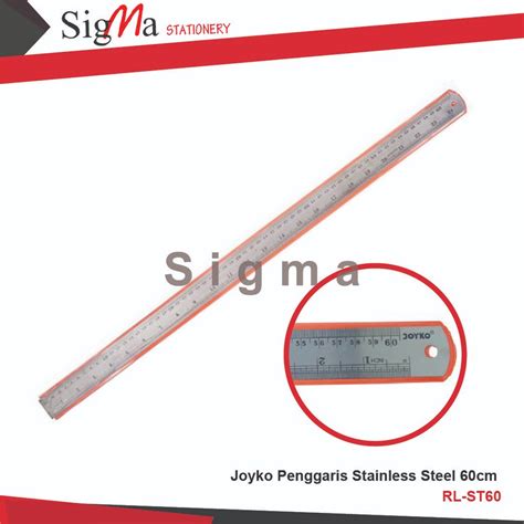 Jual Penggaris Besi Stainless Steel Ruler 60cm Joyko RL ST60 Shopee