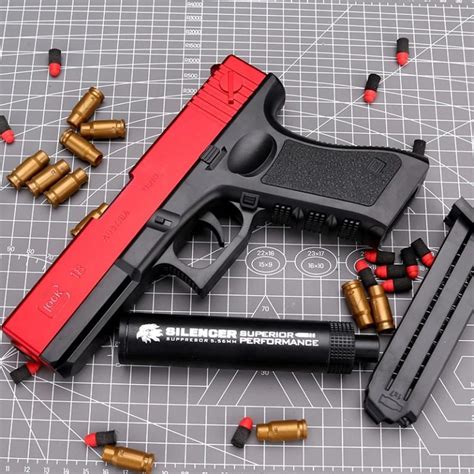 Glock M1911 Toy Gun Eva Soft Bullet Free Shipping