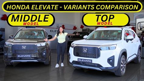 Honda Elevate Middle Model Vs Top Model Comparison Elevate VX Vs ZX