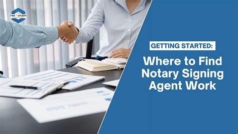 Getting Started Where To Find Notary Signing Agent Work